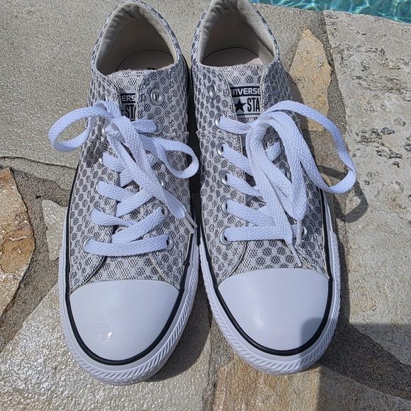 Converse Womens CTAS Gray And White Madison OX Sneakers Size 8 - Picture 1 of 10